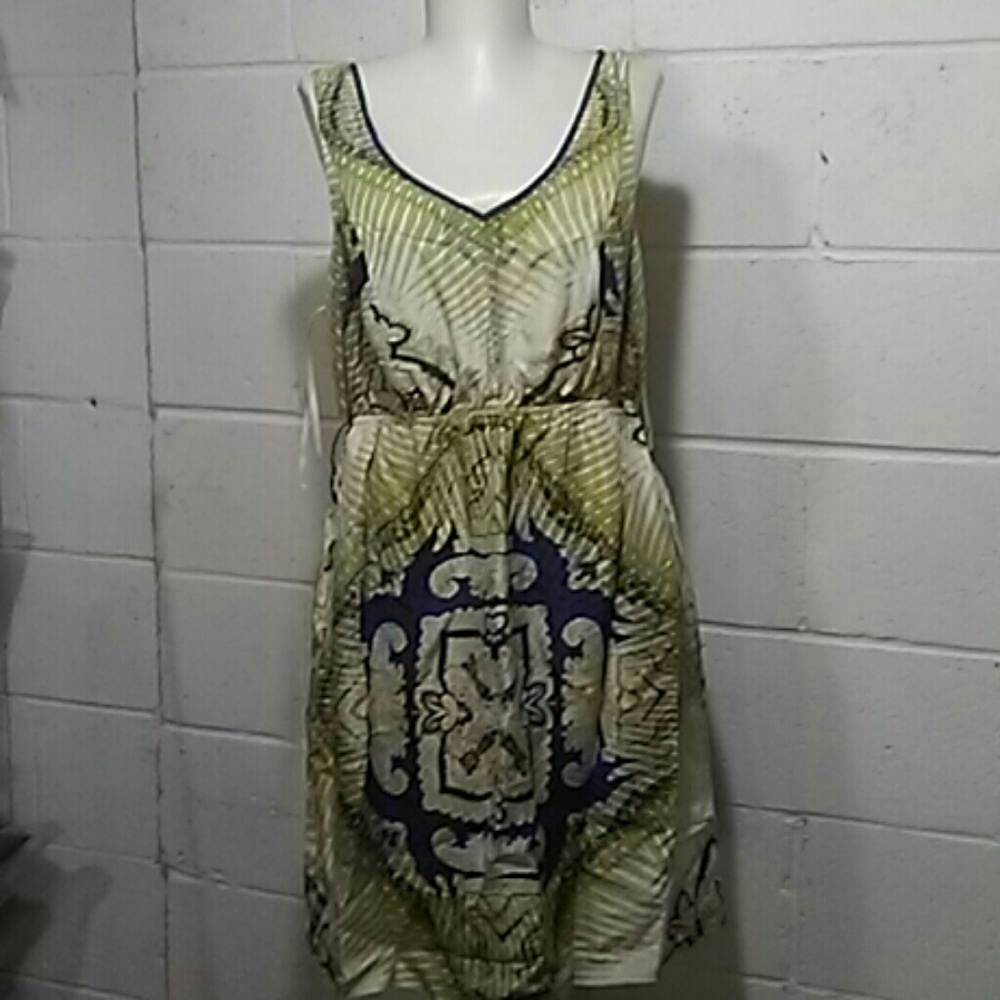 Edme & Esyllte ANTHROPOLOGIE Silk Dress sz M
